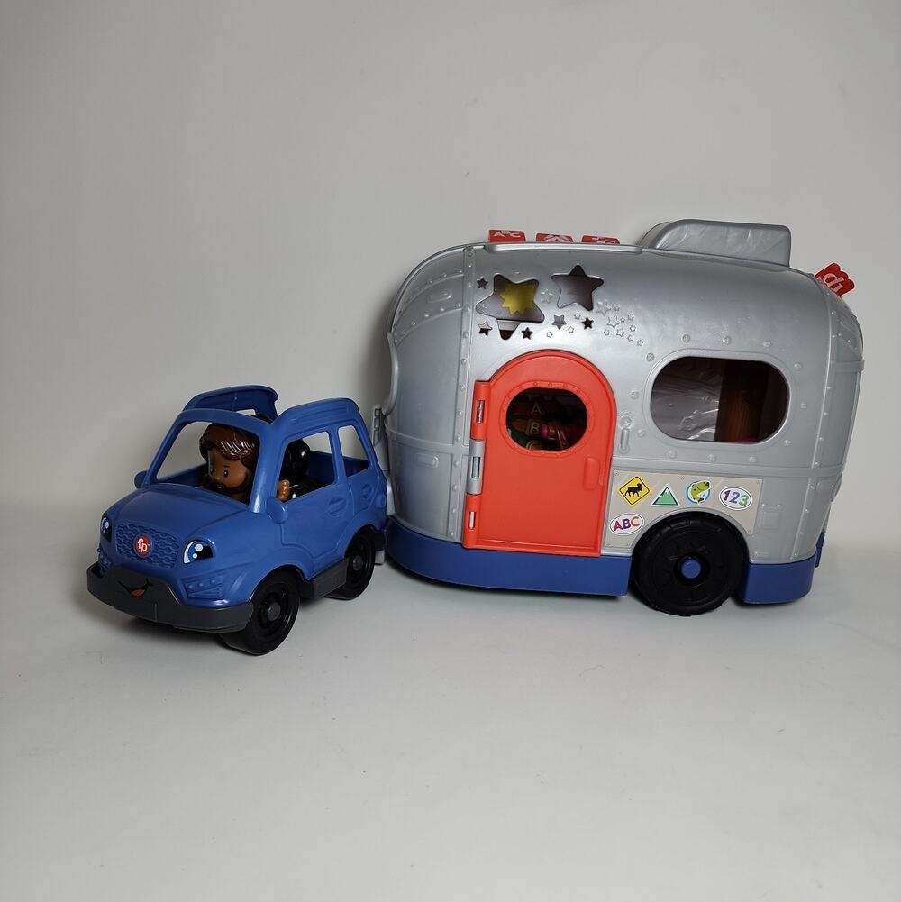 Fisher-Price Little People Camper Trailer & SUV Set w/ Eddie Mattel 2021